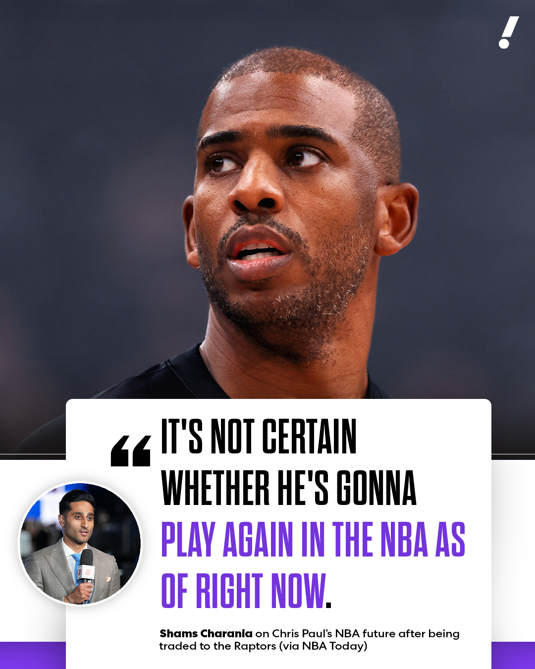 开云官方网站-还能再见吗？Shams：目前尚不确定保罗是否还会在NBA继续征战